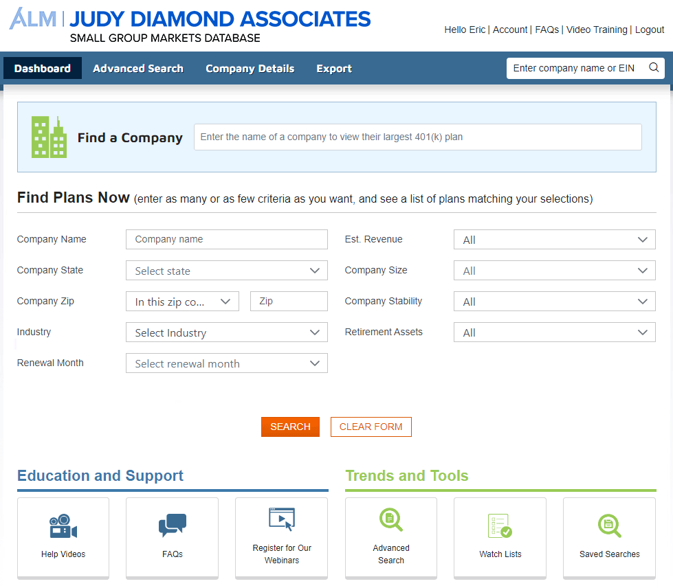 Standard Directory of Third Party Administrators